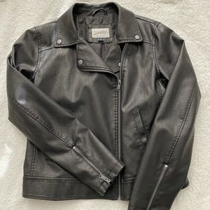 Faux leather jacket